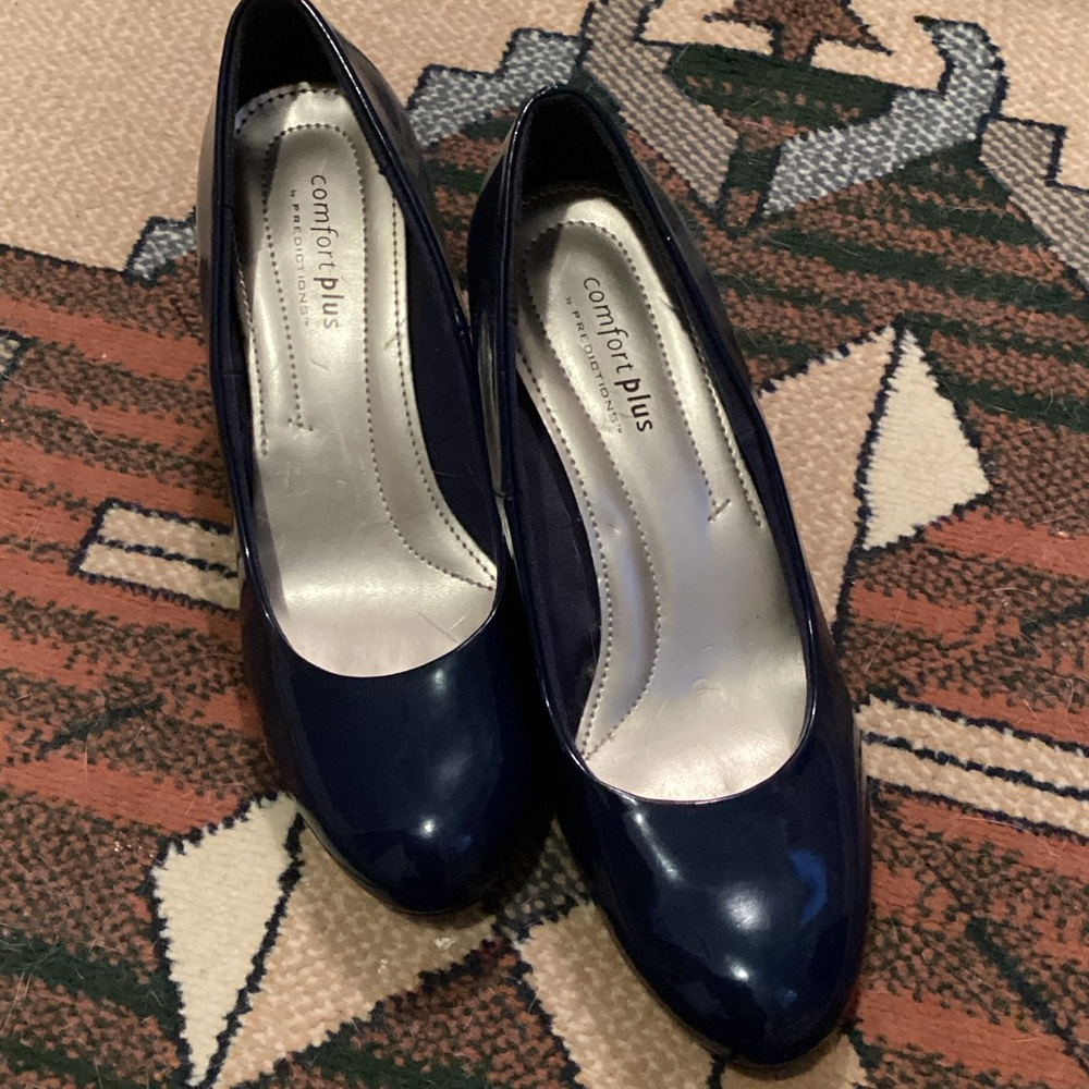 Comfort Plus by Predictions Dark Blue Heels